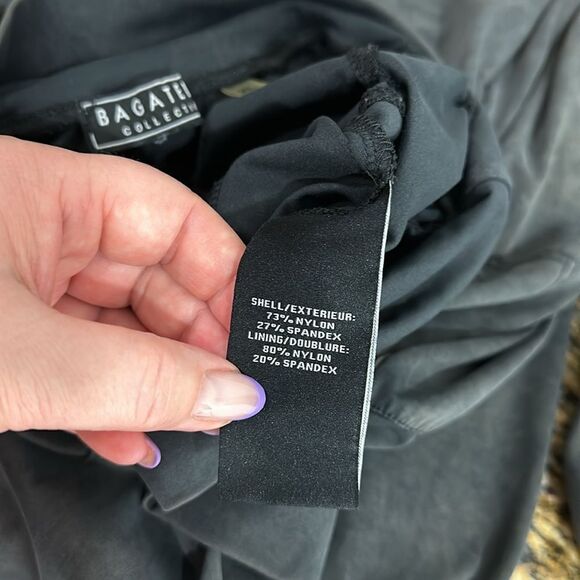 Bagatelle Collection Nylon High Rise Jogger Pants In Graphite Size XL - Picture 8 of 12